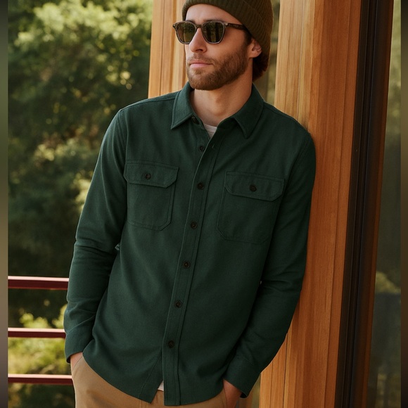 OUTERKNOWN Flannel Shirt 100% Cotton size Medium - Picture 1 of 8